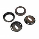 2 rosaces de fonction entrée de clé ISOLA en zamak aspect cuivre