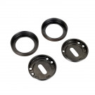 2 rosaces de fonction entrée de clé ISOLA en zamak aspect cuivre