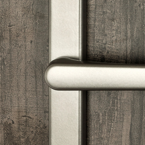 Poignée de porte inox gris EW1416 extra-plate pour porte-fenêtre côté extérieur vis non apparentes, Baltic