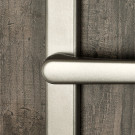 Poignée de porte inox gris EW1416 extra-plate pour porte-fenêtre côté extérieur vis non apparentes, Baltic