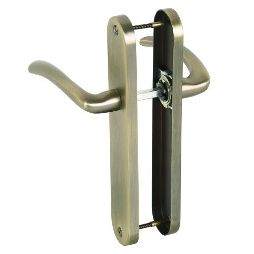 2 poignées de porte ALBERTVILLE, Métal canon de fusil entraxe 195 mm