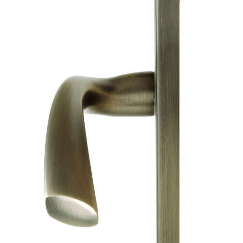 2 poignées de porte ALBERTVILLE, Métal canon de fusil entraxe 195 mm