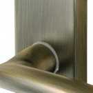 2 poignées de porte ALBERTVILLE, Métal canon de fusil entraxe 195 mm