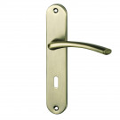 2 poignées de porte ALBERTVILLE, Métal canon de fusil entraxe 195 mm