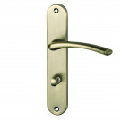 2 poignées de porte ALBERTVILLE, Métal canon de fusil entraxe 195 mm