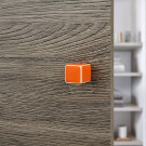 Bouton de meuble chamallow orange