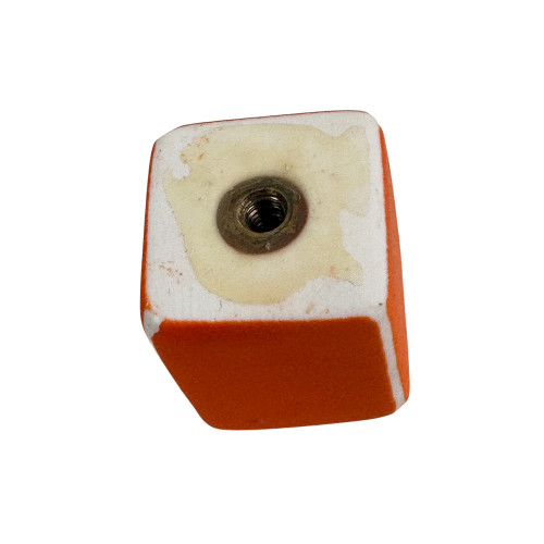 Bouton de meuble chamallow orange