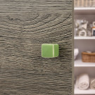 Bouton CHAMALLOW vert en céramique