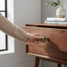 Bouton de meuble Torsade, Laiton patiné aspect vieillit | Classique Chic
