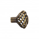 Bouton de meuble Torsade, Laiton patiné aspect vieillit | Classique Chic