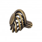 Bouton de meuble Torsade, Laiton patiné aspect vieillit | Classique Chic