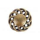 Bouton de meuble Torsade, Laiton patiné aspect vieillit | Classique Chic