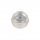 Butée de porte sol adhésive FRANCK, Nylon blanc translucide