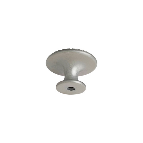 Bouton de meuble CERUSE, Zamak blanc argenté | Cottage