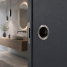 Tire-doigt encastrable porte coulissante BASIC, Zamak nickel mat