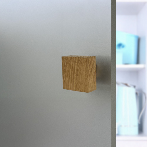Bouton de meuble COLBERT, Bois brut 50x50 mm
