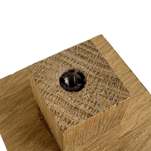 Bouton de meuble COLBERT, Bois brut 50x50 mm
