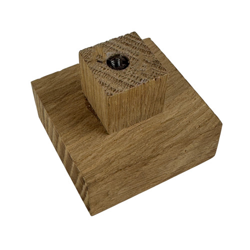 Bouton de meuble COLBERT, Bois brut 50x50 mm