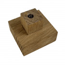 Bouton de meuble COLBERT, Bois brut 50x50 mm