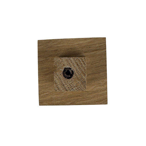 Bouton de meuble COLBERT, Bois brut 50x50 mm