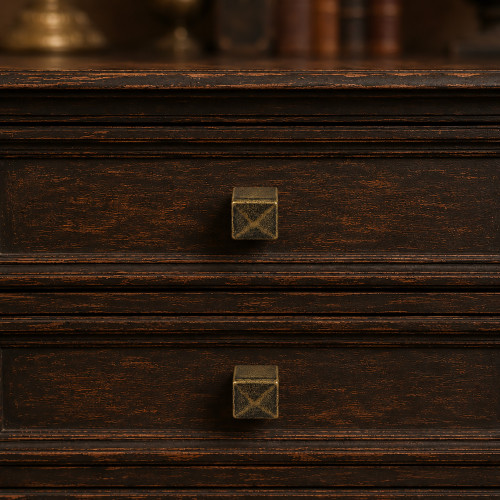 Bouton de meuble ANTIK, Zamak bronze | Rustique