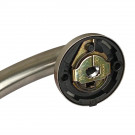 Poignée de porte NERO, Rosace ronde, Industriel et atelier, Inox 304 mat