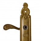 2 poignées de porte SULLY, Laiton patiné entraxe 195 mm
