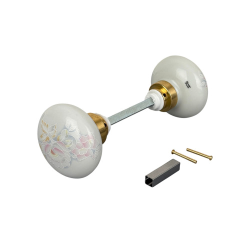 Bouton de porte en porcelaine ROSAE