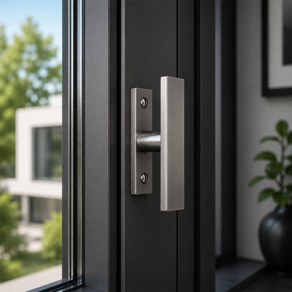 Bouton de fenêtre crémone ZOE zamak nickel mat