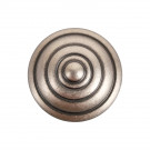 Bouton de meuble LYONNAIS, Laiton fer patiné, ø30mm | Rustique