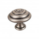 Bouton de meuble LYONNAIS, Laiton fer patiné, ø30mm | Rustique