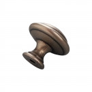Bouton de meuble LYONNAIS, Laiton fer patiné, ø30mm | Rustique