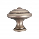 Bouton de meuble LYONNAIS, Laiton fer patiné, ø30mm | Rustique