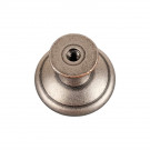 Bouton de meuble LYONNAIS, Laiton fer patiné, ø30mm | Rustique