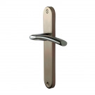 2 poignées de porte FINESSE, Zamak nickel mat entraxe 195 mm