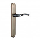 2 poignées de porte FINESSE, Zamak nickel mat entraxe 195 mm