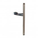 2 poignées de porte FINESSE, Zamak nickel mat entraxe 195 mm