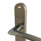 2 poignées de porte FINESSE, Zamak nickel mat entraxe 195 mm