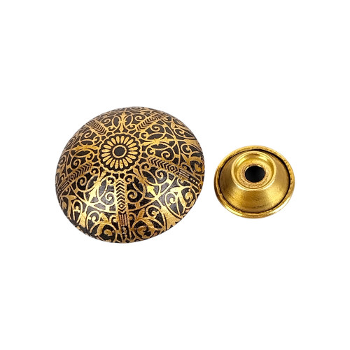 Bouton de meuble ALADIN, métal doré | Levantin