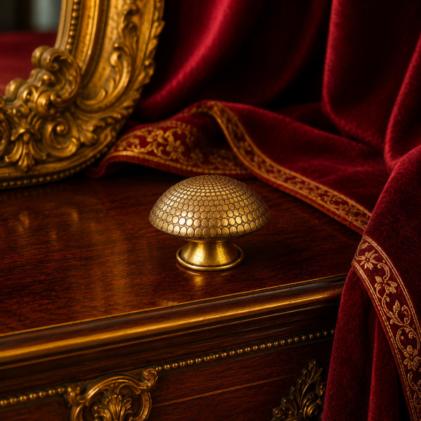 Bouton de meuble CERSEI métal doré | Style Antique