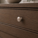 Bouton de meuble ROND, Zamak nickel mat 30 mm | Contemporain