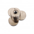 Bouton de meuble TREFLE, Zamak nickel mat | Fantaisie