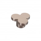 Bouton de meuble TREFLE, Zamak nickel mat | Fantaisie