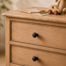 Bouton de meuble CONVEXE, Zamak noir | Contemporain