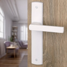 Poignée de porte en bois blanc SCENARIO sans trou
