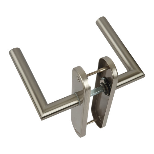Poignée de porte DOCKER nickel mat sans trou