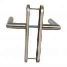 Poignée de porte DOCKER nickel mat entrée de clé