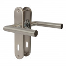 Poignée de porte DOCKER nickel mat entrée de clé