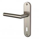 Poignée de porte DOCKER nickel mat entrée de clé