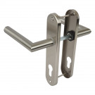 Poignée de porte DOCKER nickel mat trou de cylindre